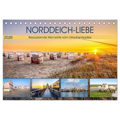 NORDDEICH-LIEBE (Tischkalender 2026 DIN A5 quer), CALVENDO Monatskalender