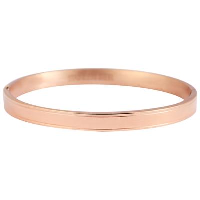 Armreif ADELIA´S "Armband – Armreif aus Edelstahl Ø 6,0 cm cm", rosa (gold), Armbänder, Damen, 6cm, Edelstahl, Armreif, Eine schöne Geschenkidee für jeden Anlass