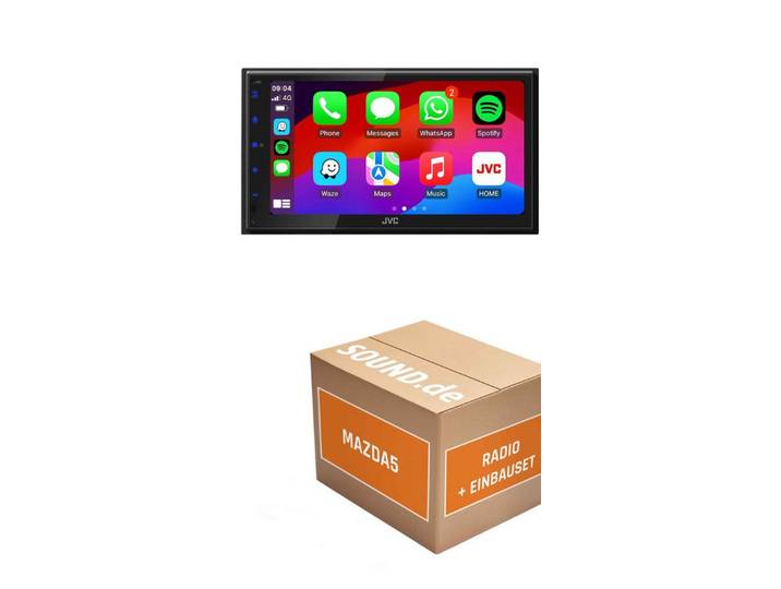 JUST SOUND best choice for caraudio Autoradio Einbauset JVC JVC KW-M695DBW Mazda5 CW Autoradio (Freisprecheinrichtung)