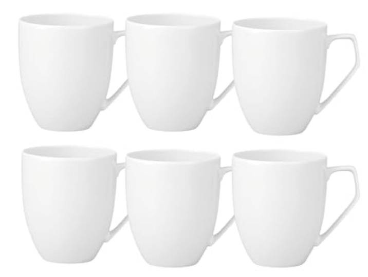 Rosenthal TAC Gropius Weiss Becher mit Henkel 0,36 l Set6