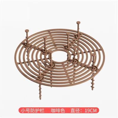 Inspired Finds Cat Proof Plant Pot Soil Guard With Fixing Nails brown Round 7.48 Inches
