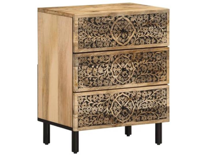 vidaXL Nachttisch 50x33x60 cm Massivholz Mango