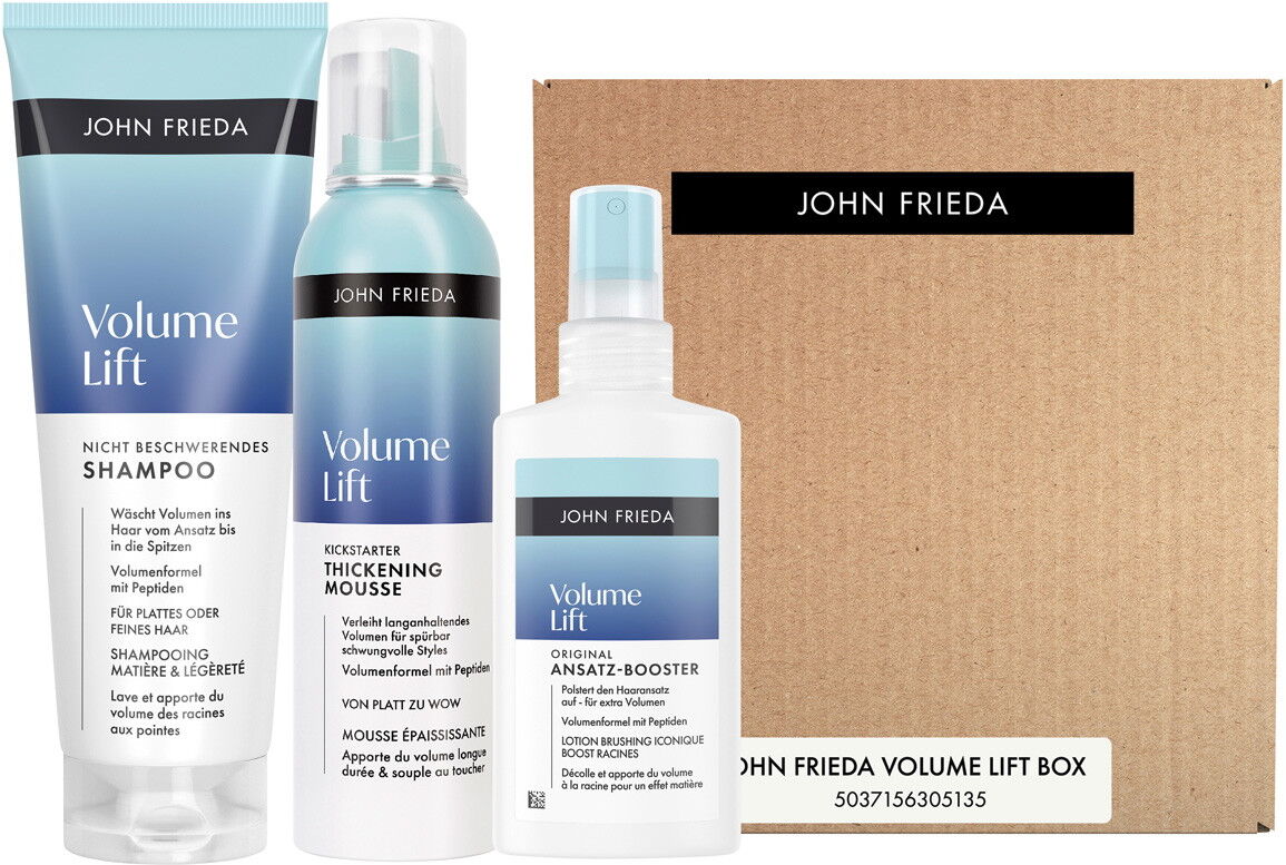 575ml JOHN FRIEDA Volume Lift Box (Shampoo 250ml + Mousse 200ml + Booster 125ml)