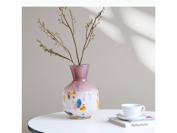Vase en verre, vase à fleurs irrégulier, graffiti dégradé, hydroponie, terrarium, vase à fleurs, accessoires de décoration intérieure