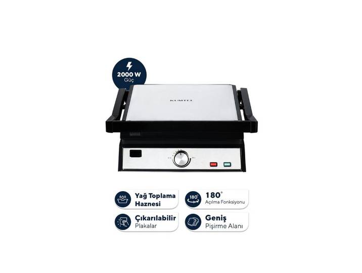 Opviq Sandwichmaker TTM-05, 2000 W, 2000 W, 180° Öffnung, Cool Touch