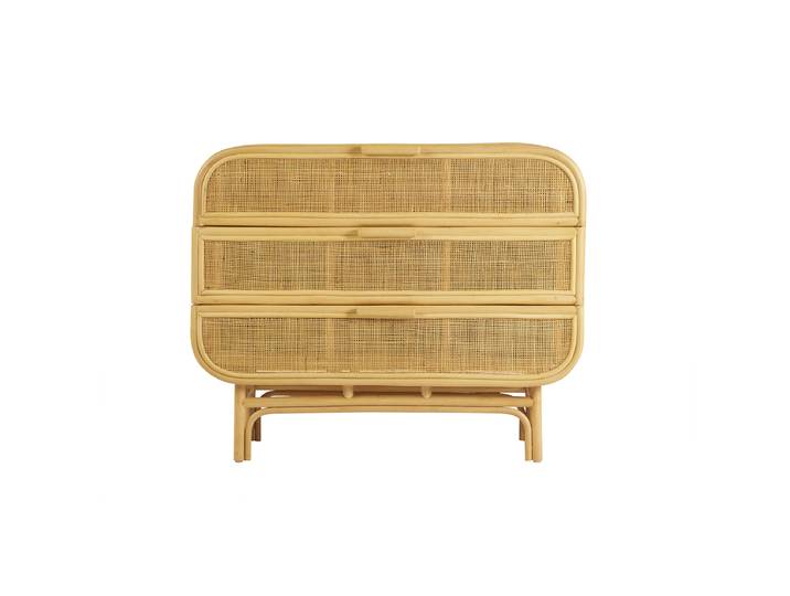 Commode en rotin 3 tiroirs L100 cm LUWAK