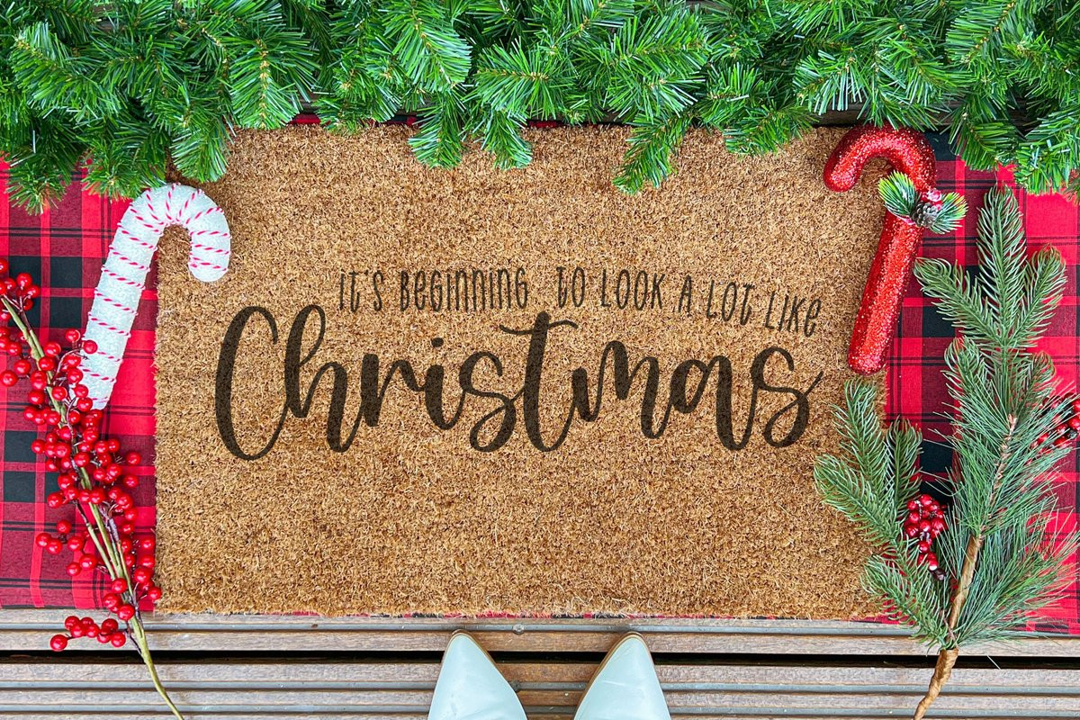 Laser Point Ingangsmat It's Beginning To Look A Lot Like Christmas 60 x 40 cm