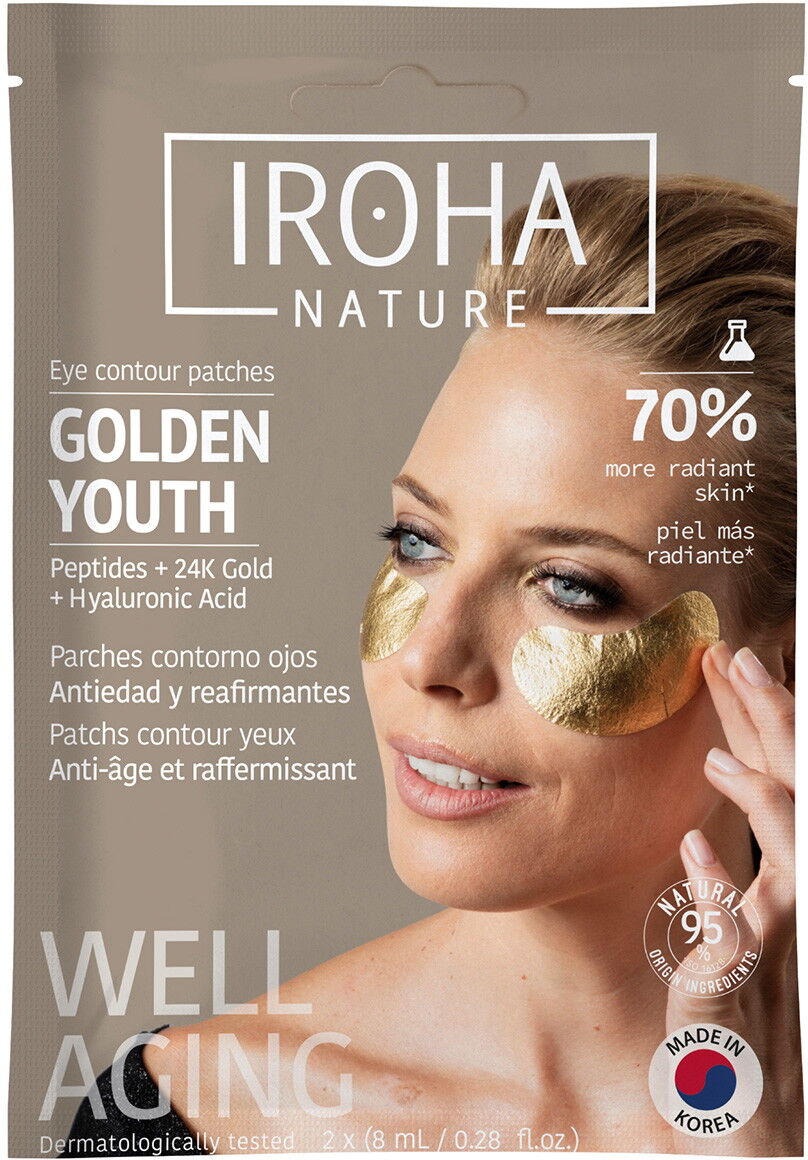 IROHA nature Divine Collection Gold & Collagen Extra Firmess Augenpads (1 Paar)
