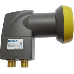 Humax L1940 - F - 4 cm - Schwarz - Grün (Quad LNB, 40mm), LNB, Schwarz