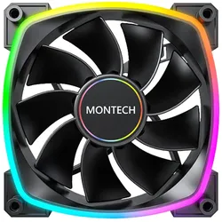 Montech Lüfter RX140 PWM, 140mm, Schwarz