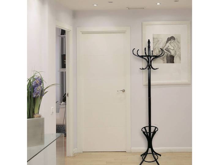 Porte-manteau Lussow 53 x 184 x 53cm Noir/Noir