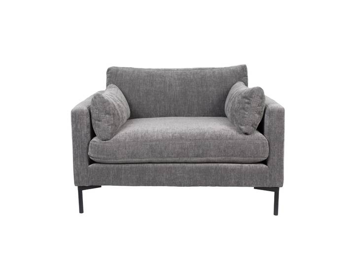 Sessel Loungesofa Zuiver Summer, 125 x 101 cm, Anthrazit, Neu, Eleganz & Komfort - Ideal für entspannte Stunden