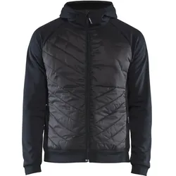 Hybrid-Sweatjacke "3463" - XL - Dunkelmarine/Schwarz