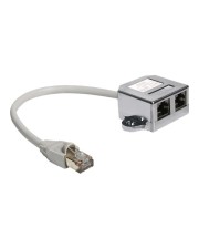 Delock RJ45 Port Doubler Ethernet 100Base-TX-Splitter RJ-45 4-PIN W (65177)