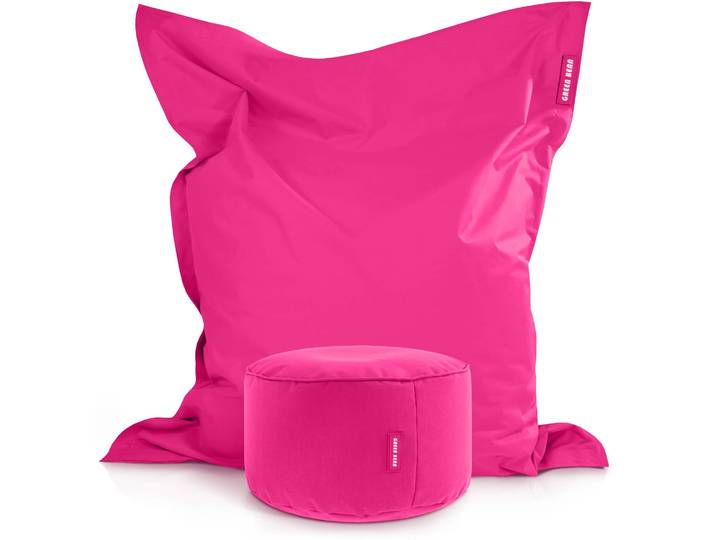 Square Riesensitzsack mit Pouf Stay - Pink