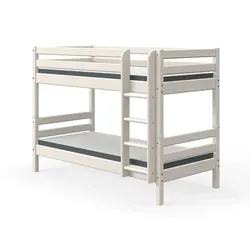 Flexa Etagenbett Classic 90 x 200 cm Holz Weiß