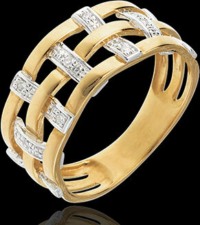 Edenly Ring Couture in Gelbgold - 11 Diamanten