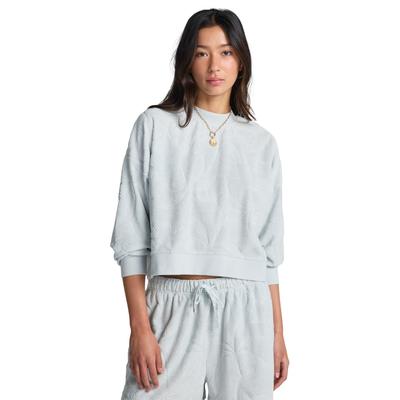 Sweatshirt BILLABONG "Tempo", Damen, Gr. XL, grau (misty blau), Obermaterial: 70% Baumwolle, 30% Polyester., Sweatshirts Sweatshirt