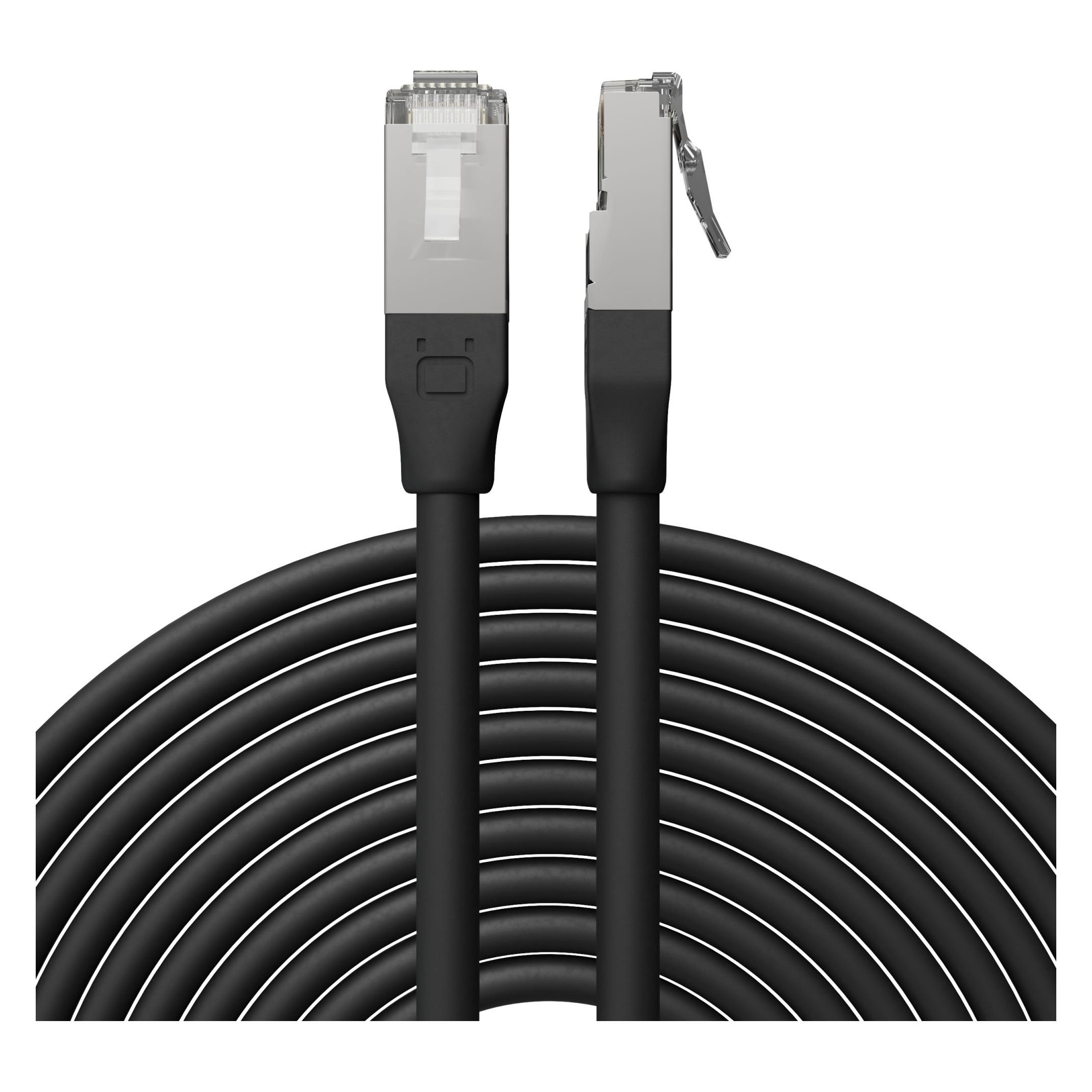 Broadbe Outdoor Patch Cable 10G Black 5m BTP-O26C6A-BK-5M (5 m) (BTP-O26C6A-BK-5M)