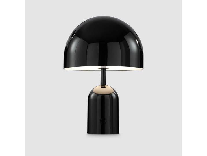 Bell Portable Tischleuchte H28 Black - Tom Dixon - Wohnzimmer - Design - Kunststoff - Einflammig
