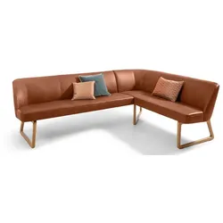 Segmüller Werkstätten Eckbank Louis01 Leder Braun Cognac