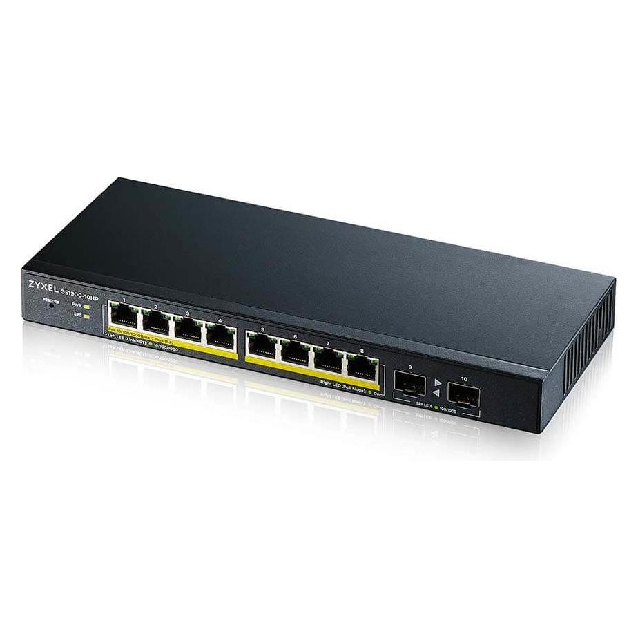 Zyxel GS1900-10HP V2 8-PORT GBE L2 (8 Ports) (GS1900-10HP-GB0102F)