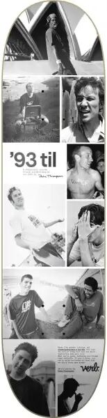 Skateboard Deck Verb 93 Til Collage (8.25" - B & W)