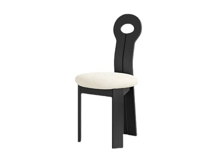 DIANXI Lounge-Sessel Esszimmerstühle im französischen Creme-Stil Stühle mit Rückenlehne Antike Stoffhocker Wabi-Sabi-Stil