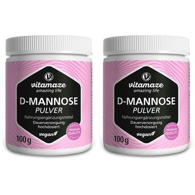 D-Mannose Pulver hochdosiert vegan 2x 2x100 g