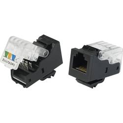 TRU COMPONENTS 93014c936 Modularbuchse, werkzeuglos Buchse, gerade Schwarz 1 St. 1572349