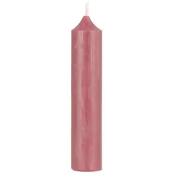 IB Laursen Rustikale Stabkerze 11 cm | Ø 2,2 cm, koral