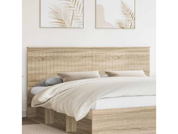 RJPLMFV Kopfteil Sonoma-Eiche, 200 cm, Holz Minimalistisches Design, pflegeleicht, Rückenstütze, einfache Montage