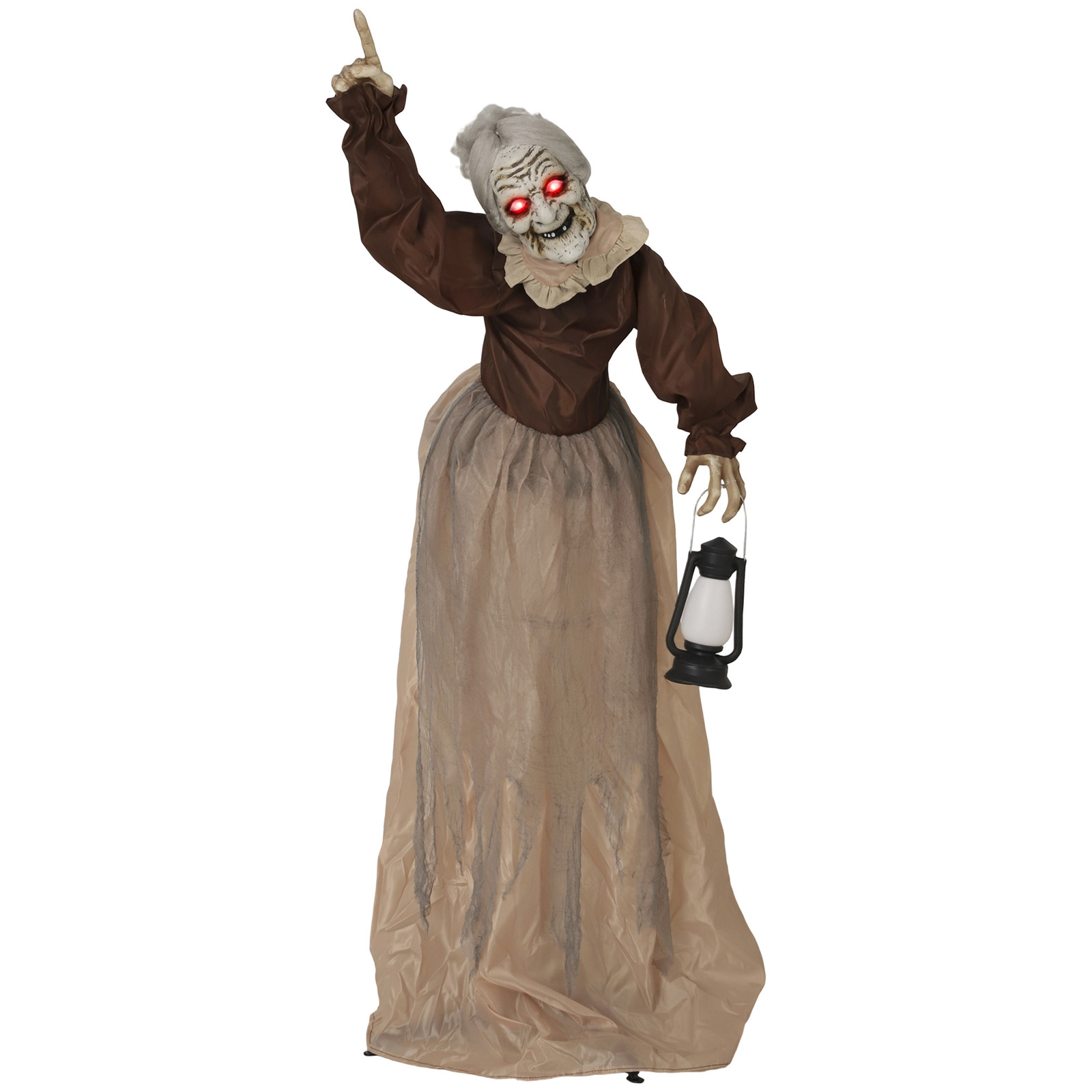 Outsunny Halloween Heks Decoratie met LED-verlichting en geluidsfunctie, 150 cm
