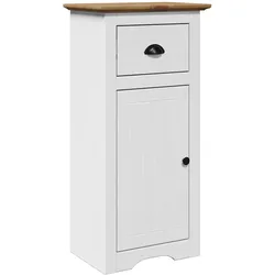 vidaXL Badschrank BODO Weiß und Braun 44x30x90 cm