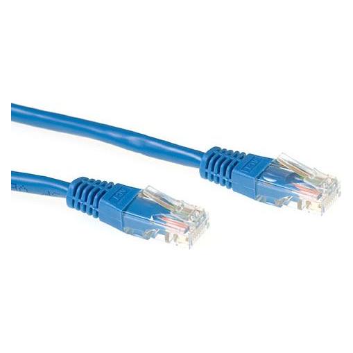 ACT Blue 3 meter LSZH U/UTP CAT6A patch cable with RJ45 connectors. Cat6a u/utp lszh blue 3.00m (U/UTP, CAT6a, 3 m) (IB1303)