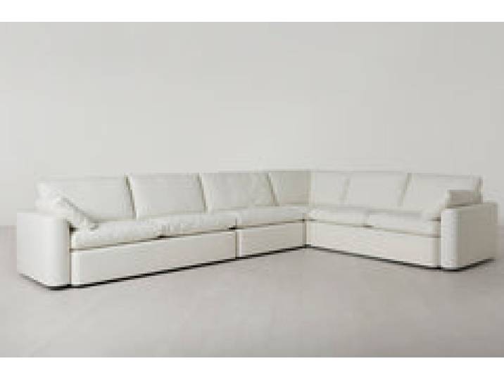 Model 13 Großes Ecksofa, Weiß