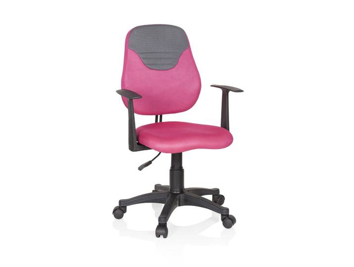 Jugenddrehstuhl KIDDY GTI 3 Pink, Grau