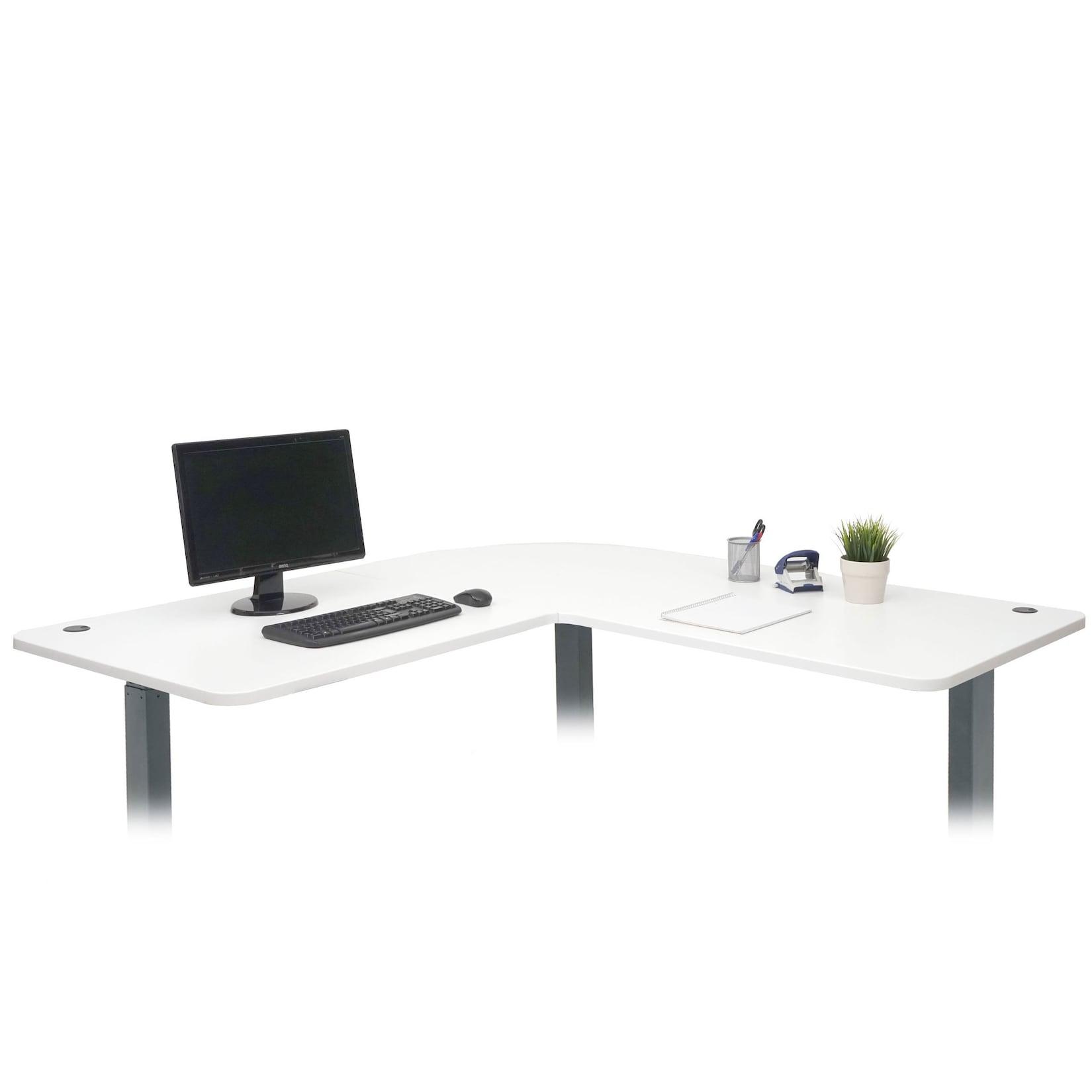 Tischplatte MCW-D40 für Eck-Schreibtisch, Schreibtischplatte, 90° MVG-zertifiziert ~ weiß