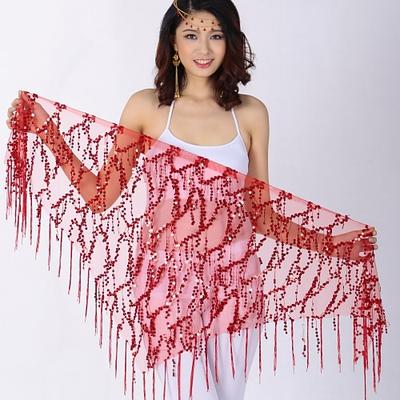 Bauchtanz-Hüftschals für Damen, Chinlon-Pailletten-Hüftschal, Party-Accessoires