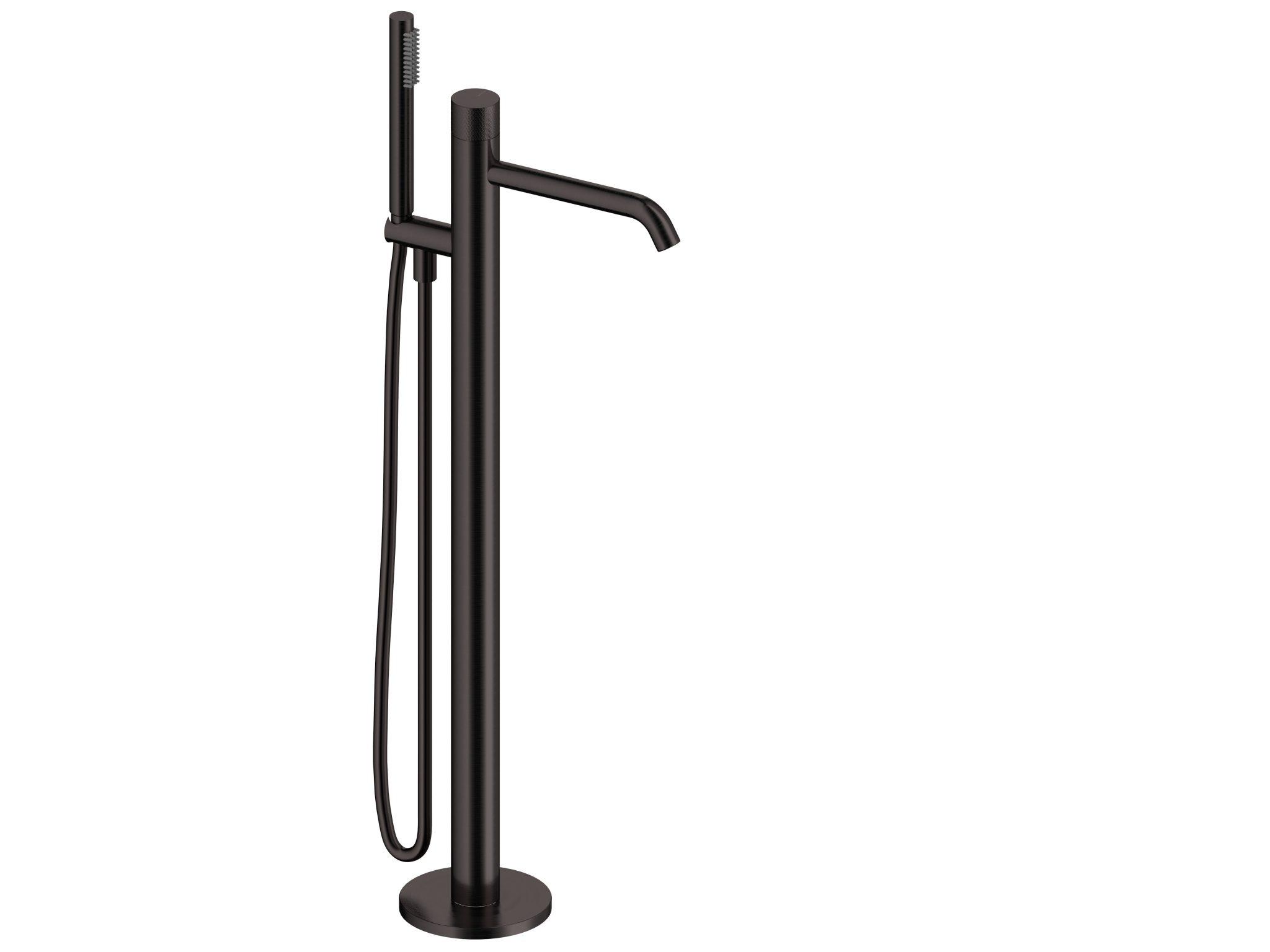 SANYCCES LOOP K Einhand-Stand-Badewannenbatterie, schwarz metallisch