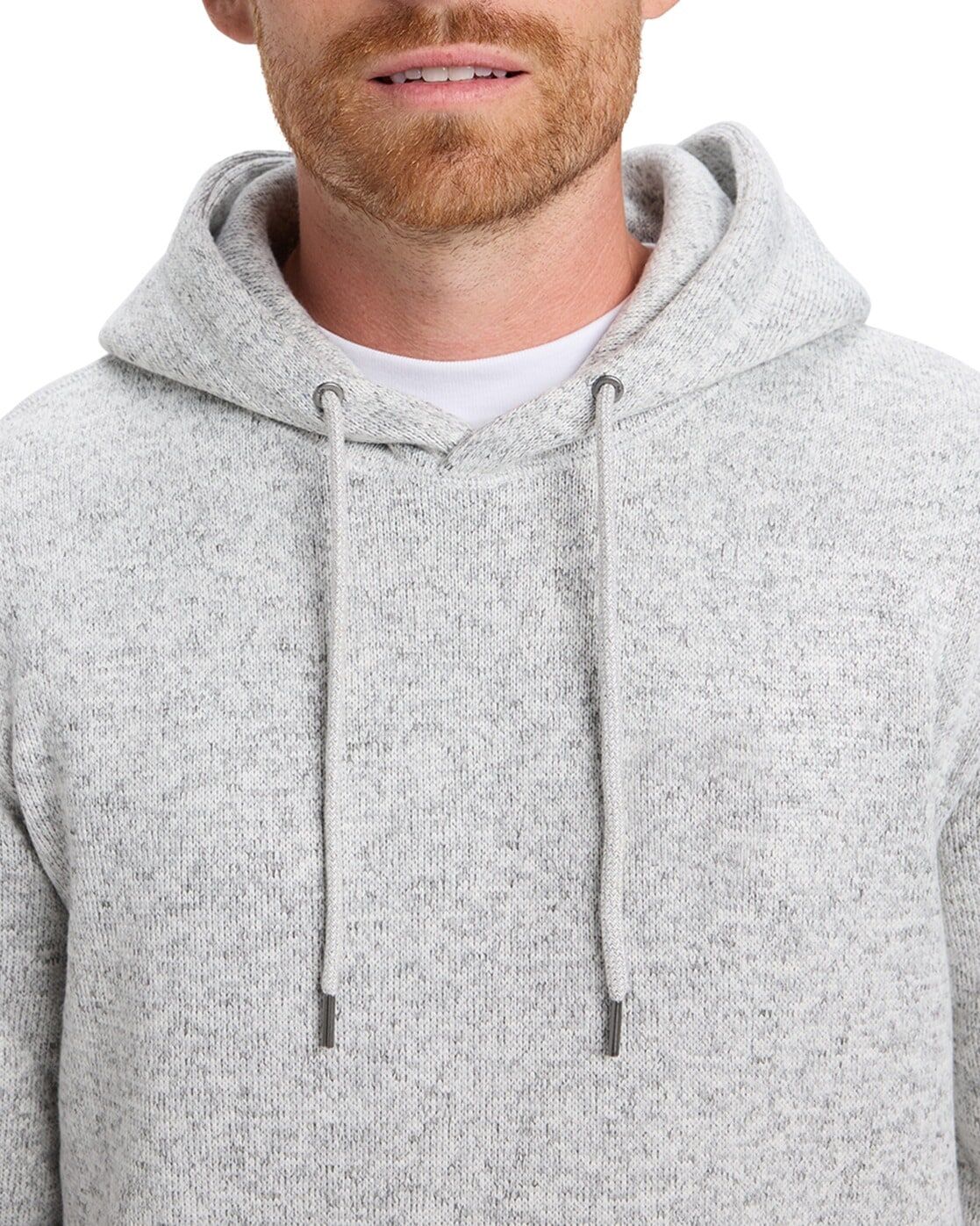 Kapuzensweatshirt QUIKSILVER "Keller", Herren, Gr. M, grau (light grau heather), Obermaterial: 100% Polyester., Sweatshirts Kapuzensweatshirt light grau heather M
