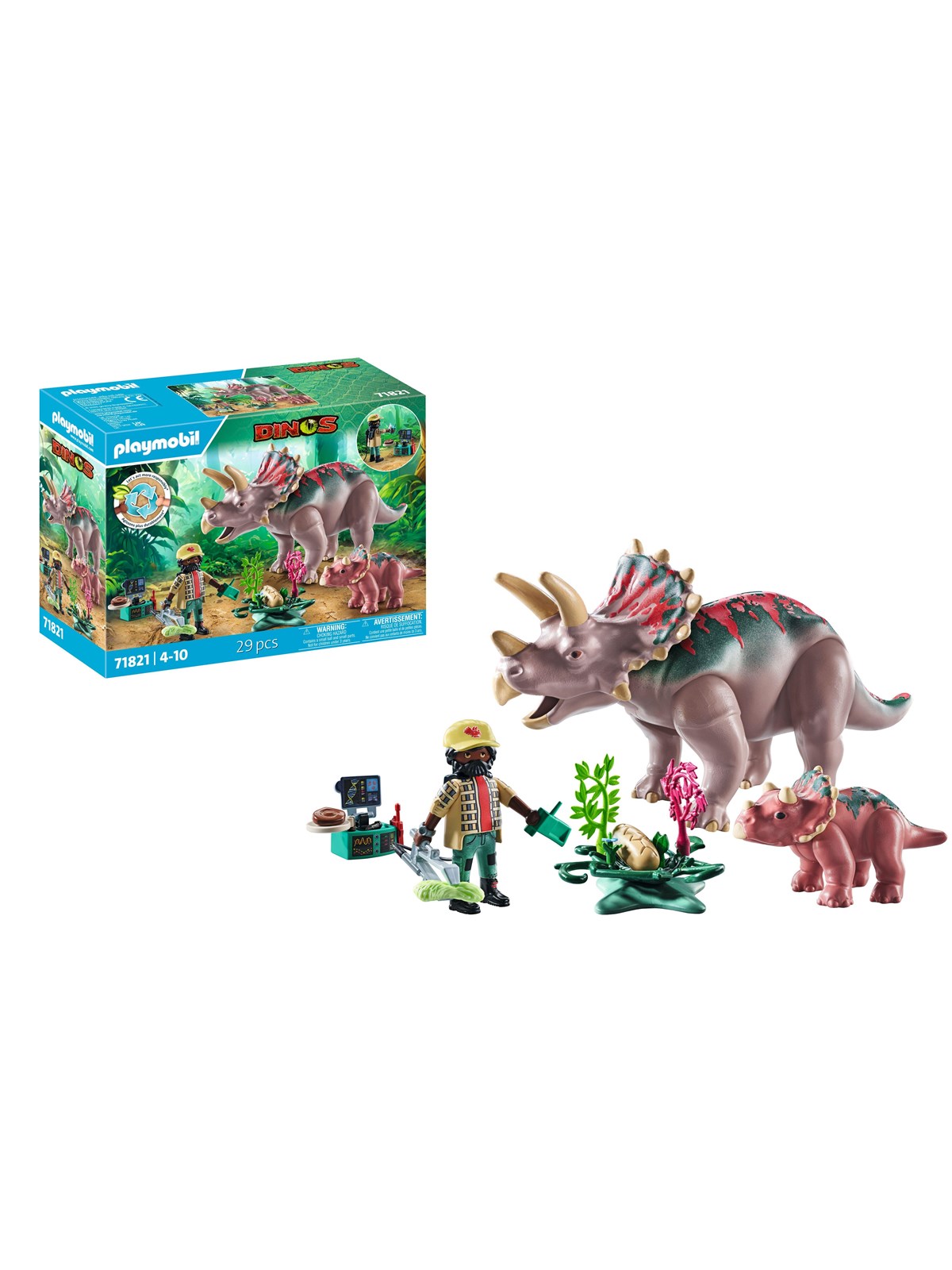 Playmobil Dinos - Dinos Triceratops Familie - 71821