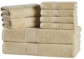 Sweet Home Collection 8PC Cotton Towel Set (2 Bath, 2 Hand, 4 Wash)