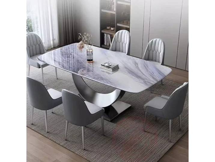 Table à manger Simple De luxe nordique minimaliste maison cuisine Table à manger Style moderne Mesas De Comedor ensembles De meubles De jardin