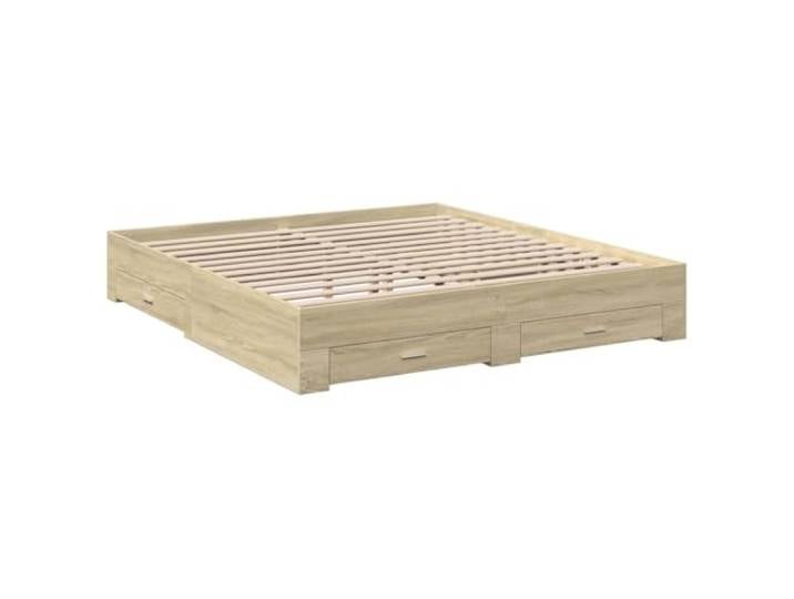 vidaXL Bettgestell mit Schubladen Sonoma-Eiche 180x200cm Holzwerkstoff