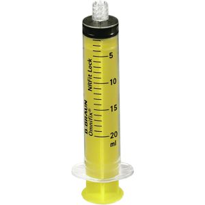 B.Braun Spritzen Omnifix NRFit LL, steril, 20ml, 3-teilig, NRFit-Lock-Ansatz, Einweg, 100 Stück