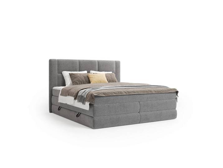 Esposa Boxspringbett, Graphit, Kunststoff, H3 + H4, Höhe ca. 19 cm, Schlafzimmer, Betten, Doppelbetten