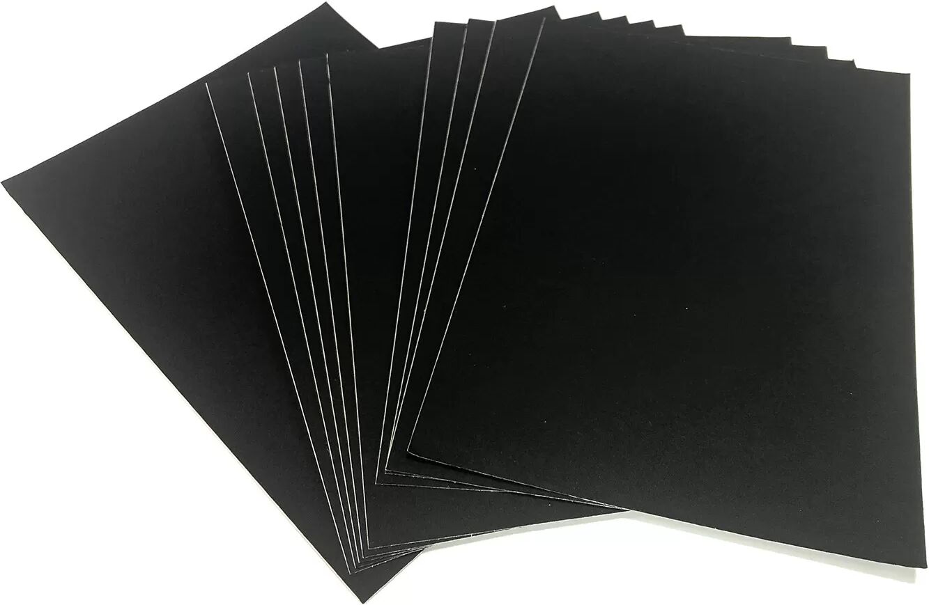 INF Selbstklebende Reparaturflicken, 10er Pack Schwarz