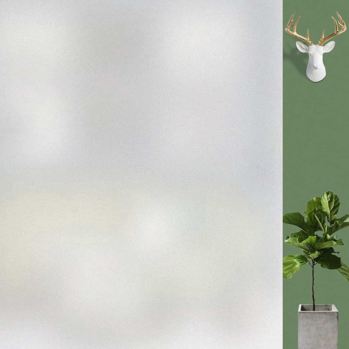 Raamfolie privacy matglasfolie wit - 30 x 200 cm