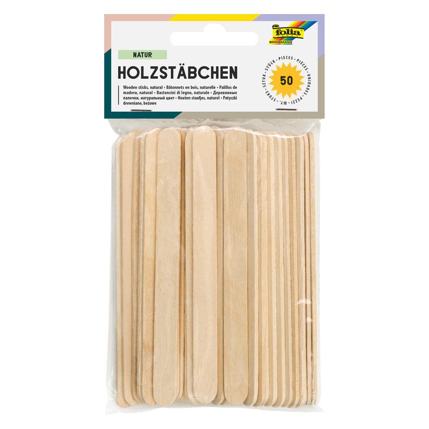 Folia Holzst"bchen "Natur", L"nge: 114 mm, naturfarben (2287)